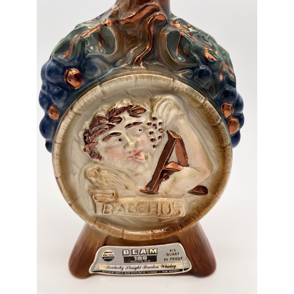 Vintage Jim Beam Bacchus Decanter Regal China Armanetti Chicago Bourbon Bottle - Picture 4 of 14